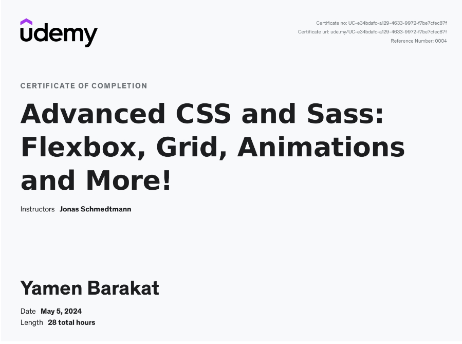 Advanced Css & Sass